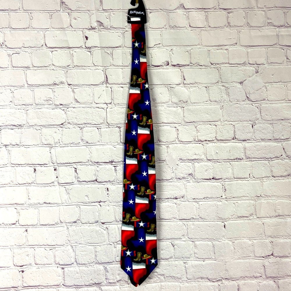 RM Style Texas Cowboy Silk Tie NWOT
